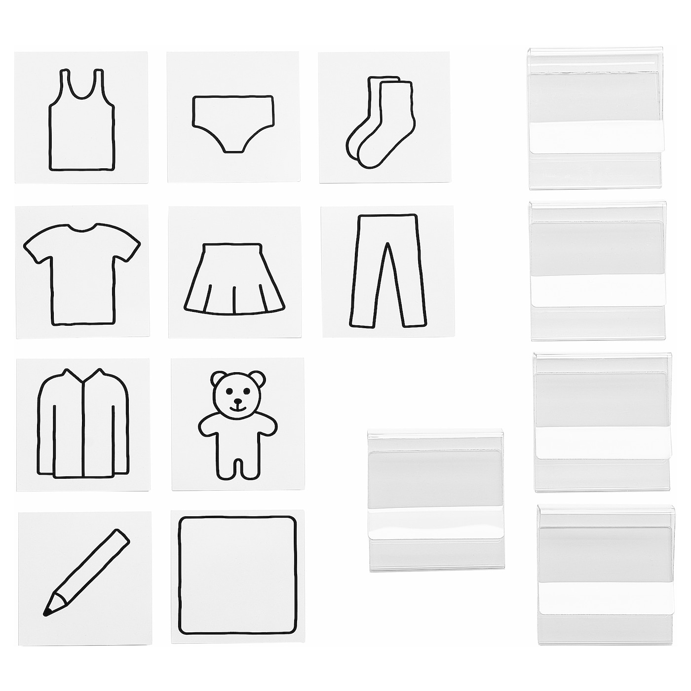 IKEA HÄNGIG uchwyt na etykietę, Ilość w opakowaniu: 5 szt.