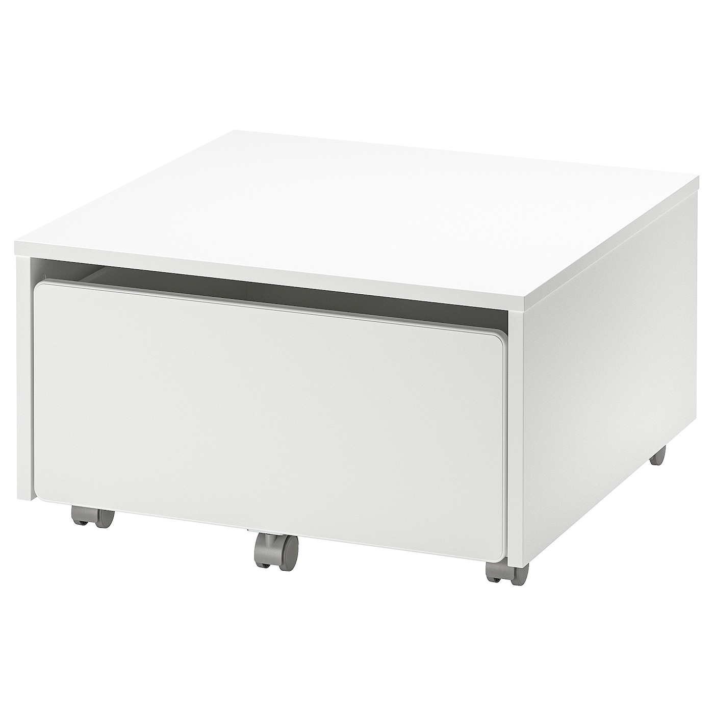 IKEA SLÄKT pojemnik na kółkach, biały, 62x62x35 cm