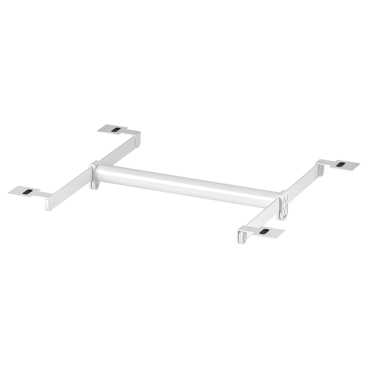 IKEA HJÄLPA drążek na ubr+2 szyny+2 op okuć, regulowane/biały, 30-47x40 cm