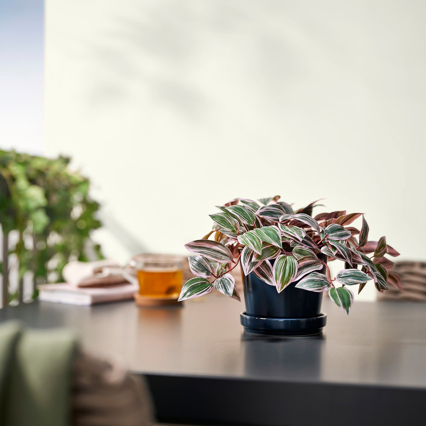 IKEA FEJKA sztuczna roślina doniczkowa, do wewnątrz/na zewnątrz Tradescencja/liliowy, 12 cm