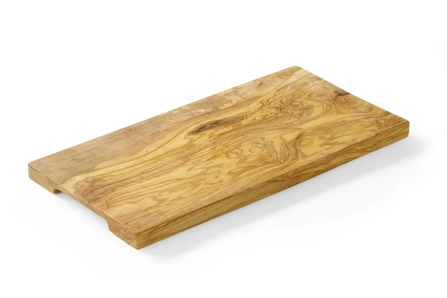 Deska do serwowania z uchwytami 35 x 15 cm z drewna oliwnego | 505182
