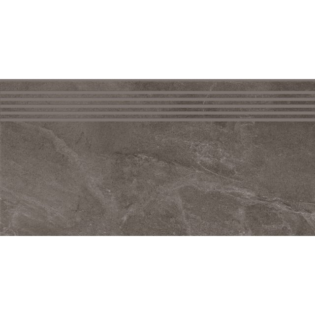Gres szkliwiony stopnica MARENGO graphite mat 29,8x59,8 gat. I