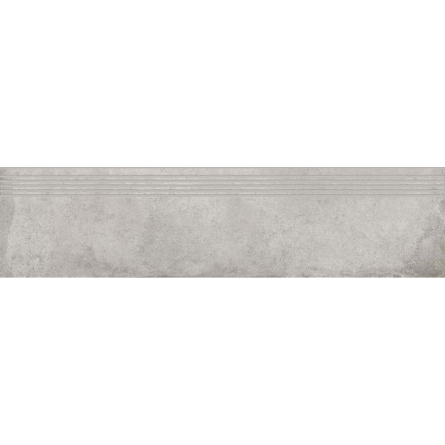 Gres szkliwiony stopnica DIVERSO light grey mat 8mm 29,8x119,8 gat. I