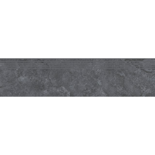 Gres szkliwiony stopnica COLOSAL graphite mat 29,8x119,8 gat. I