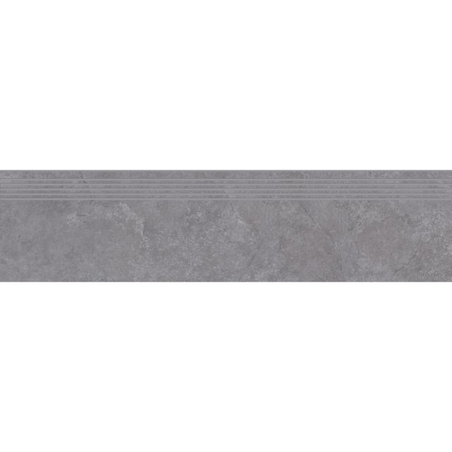 Gres szkliwiony stopnica COLOSAL grey mat 29,8x119,8 gat. I