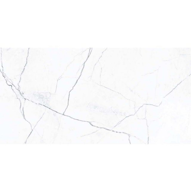 Gres szkliwiony hiszpański Ecoceramic ELEGANCE MARBLE WHITE mat 60x12