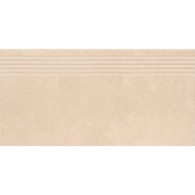 Gres szkliwiony stopnica ARES warm beige mat rect 29,8x59,8 gat. I