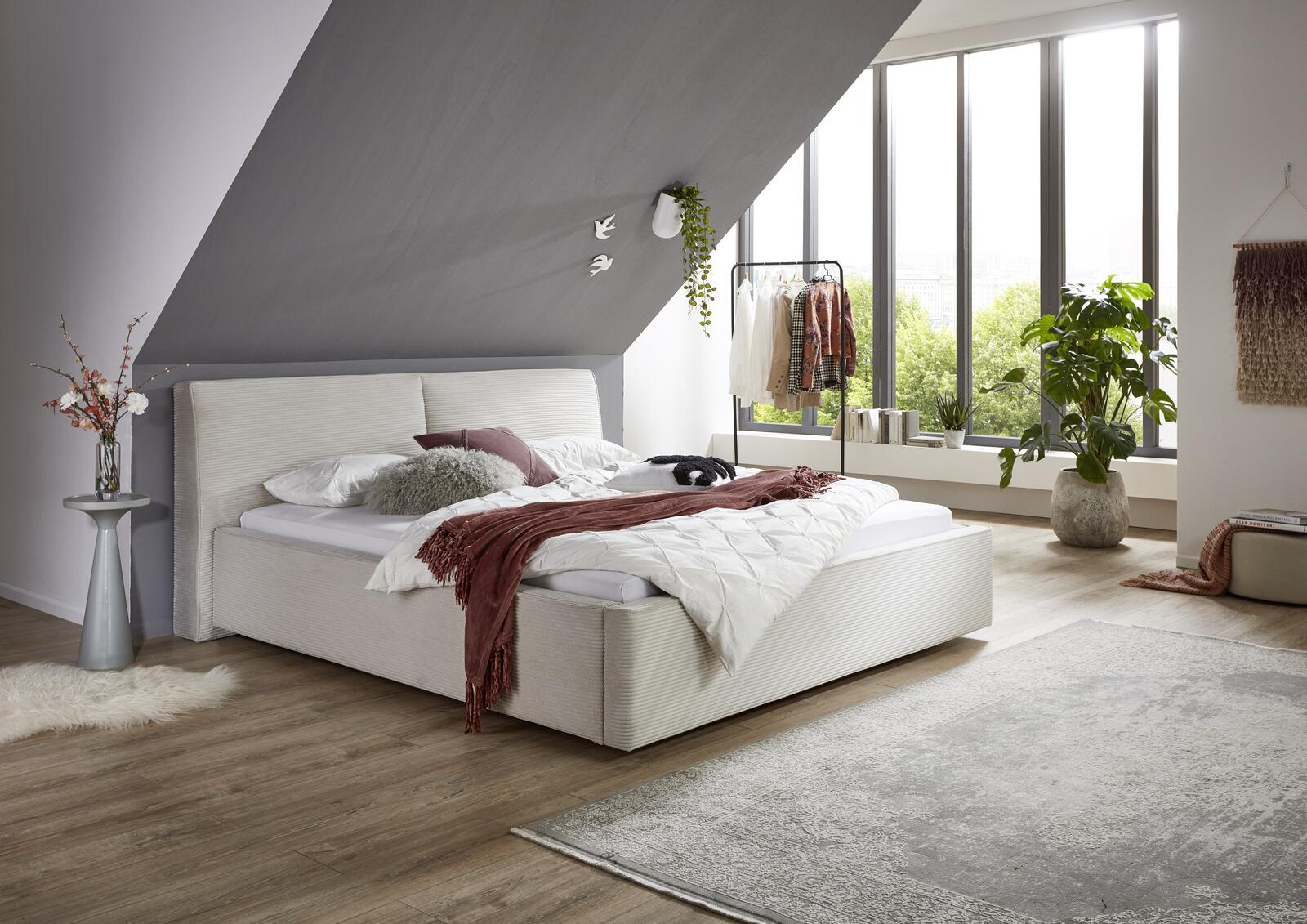 Łóżko podwójne 160 Magnum beige