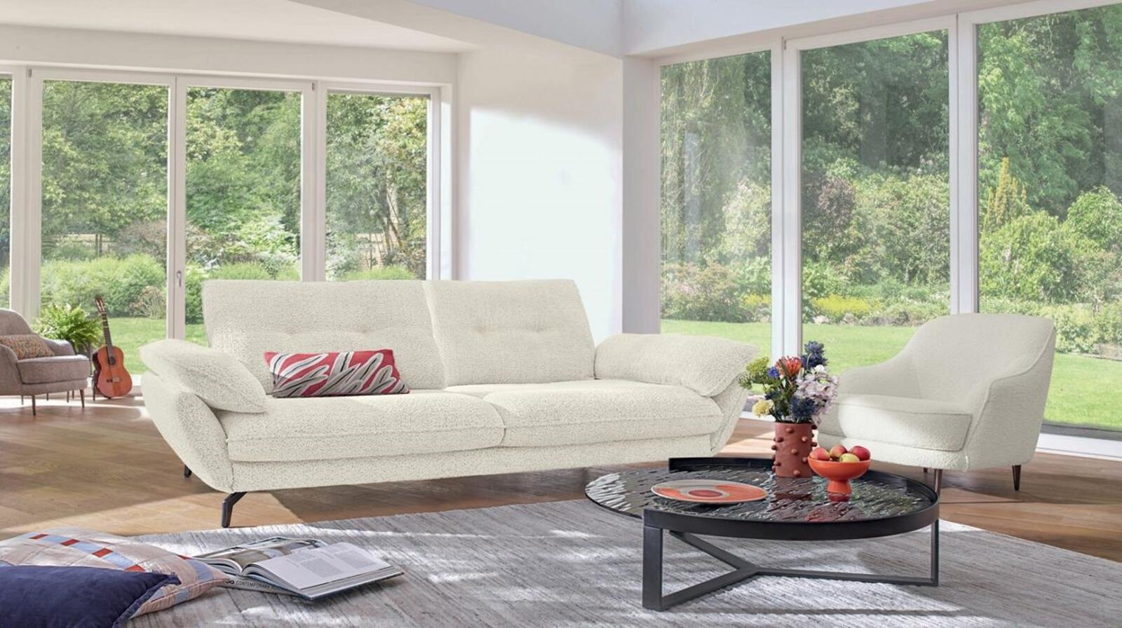Sofa tapicerowana biała Maxence CF3