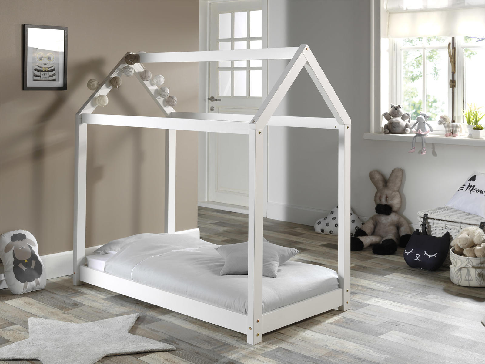 Łóżko dziecięce Cabi House white small
