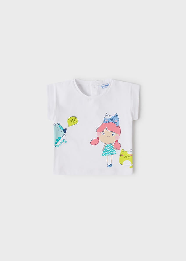 MAYORAL 1025 Koszulka, t-shirt dla dziewczynki ss22
