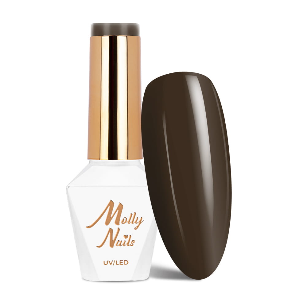 Lakier hybrydowy Molly Nails Choco Dreams Truffle HEMA/Di-HEMA Free 8g Nr 357