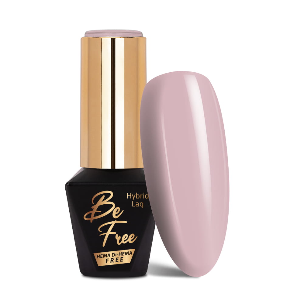 Lakier hybrydowy MollyLac BeFree Elegance Classic nude HEMA/Di-HEMA Free 10g Nr 3