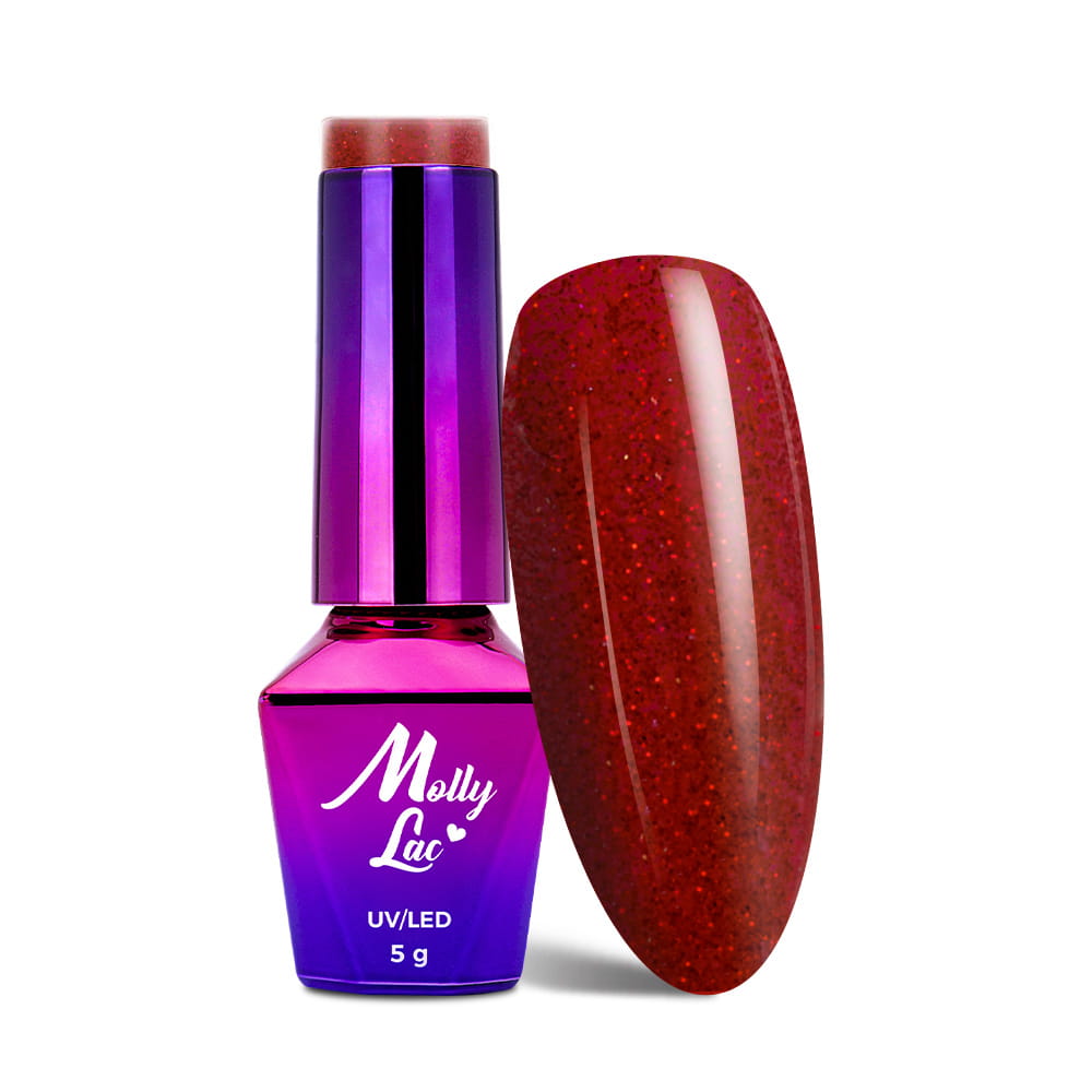 Lakier hybrydowy MollyLac Glowing Time Fifth Avenue 5 g Nr 233