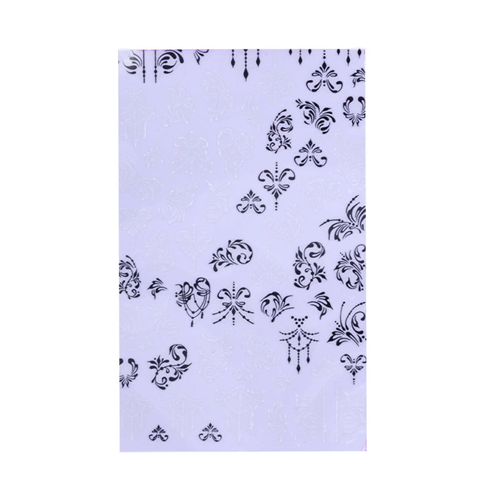 Naklejki do paznokci cienkie samoprzylepne wzory ornamenty F566
