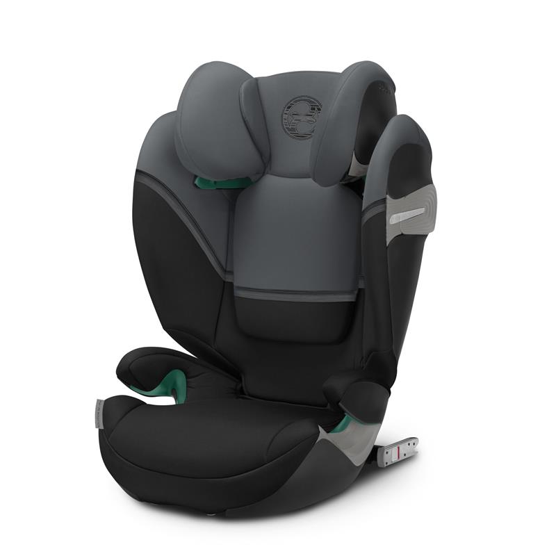 Cybex, Solution S2 i-Fix - fotelik samochodowy dla dzieci o wzroście od 100 do 150 cm, od około 15 do 50 kg-Monument Grey