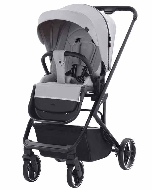 Carrello Alfa - dziecięcy wózek spacerowy-Cloud Grey