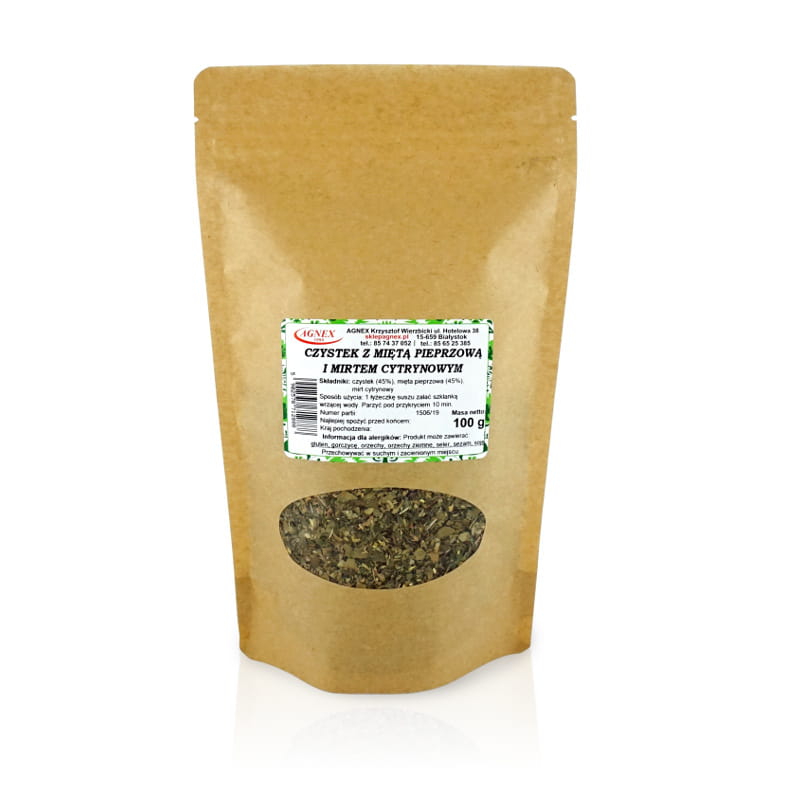 Czystek z miętą pieprzową i mirtem cytrynowym 100 g