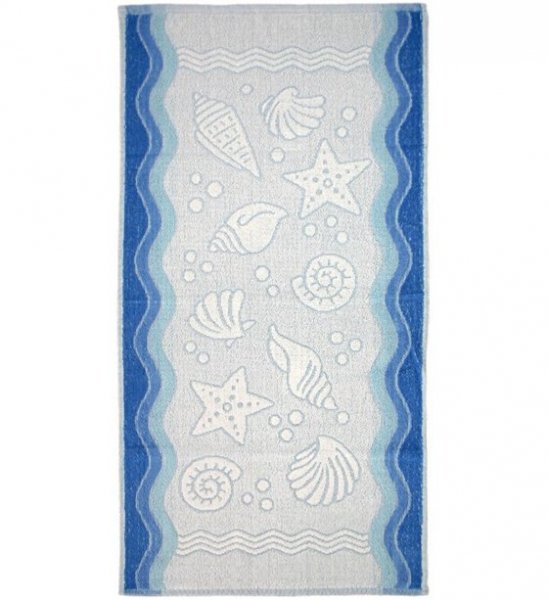 Ręcznik FLORA OCEAN 70x140 kolor niebieski