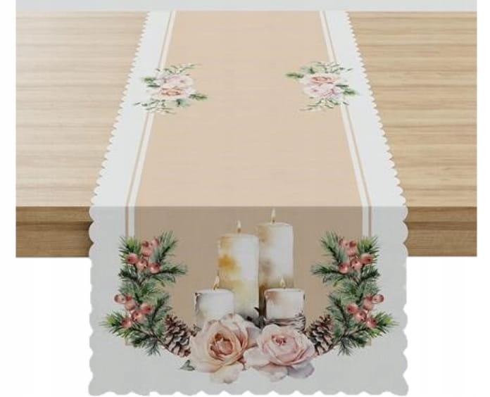 Bieżnik świąteczny Jemioła 38x140