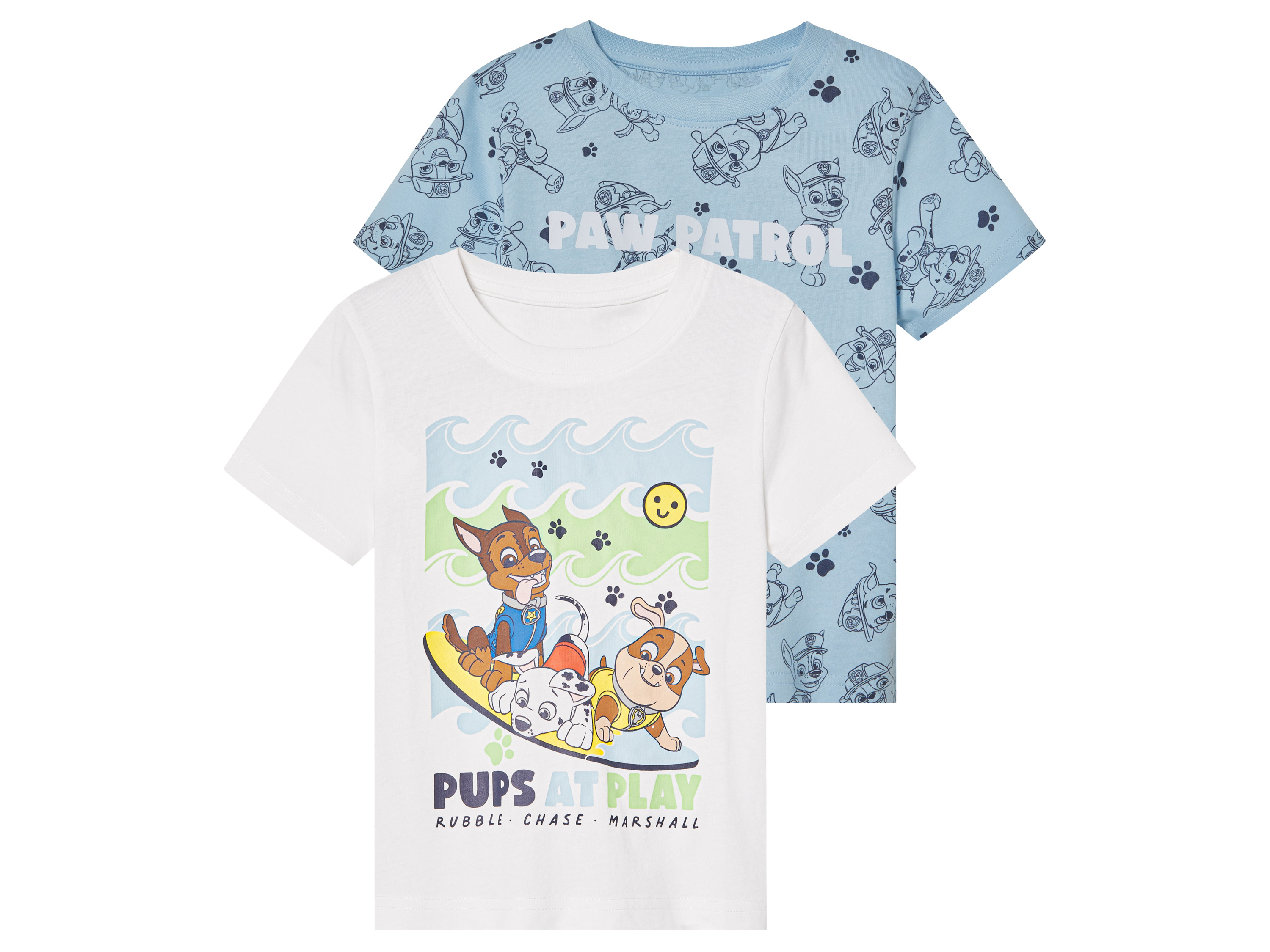 T-shirt dziecięcy z bawełny, 2 sztuki Psi Patrol, 98/104