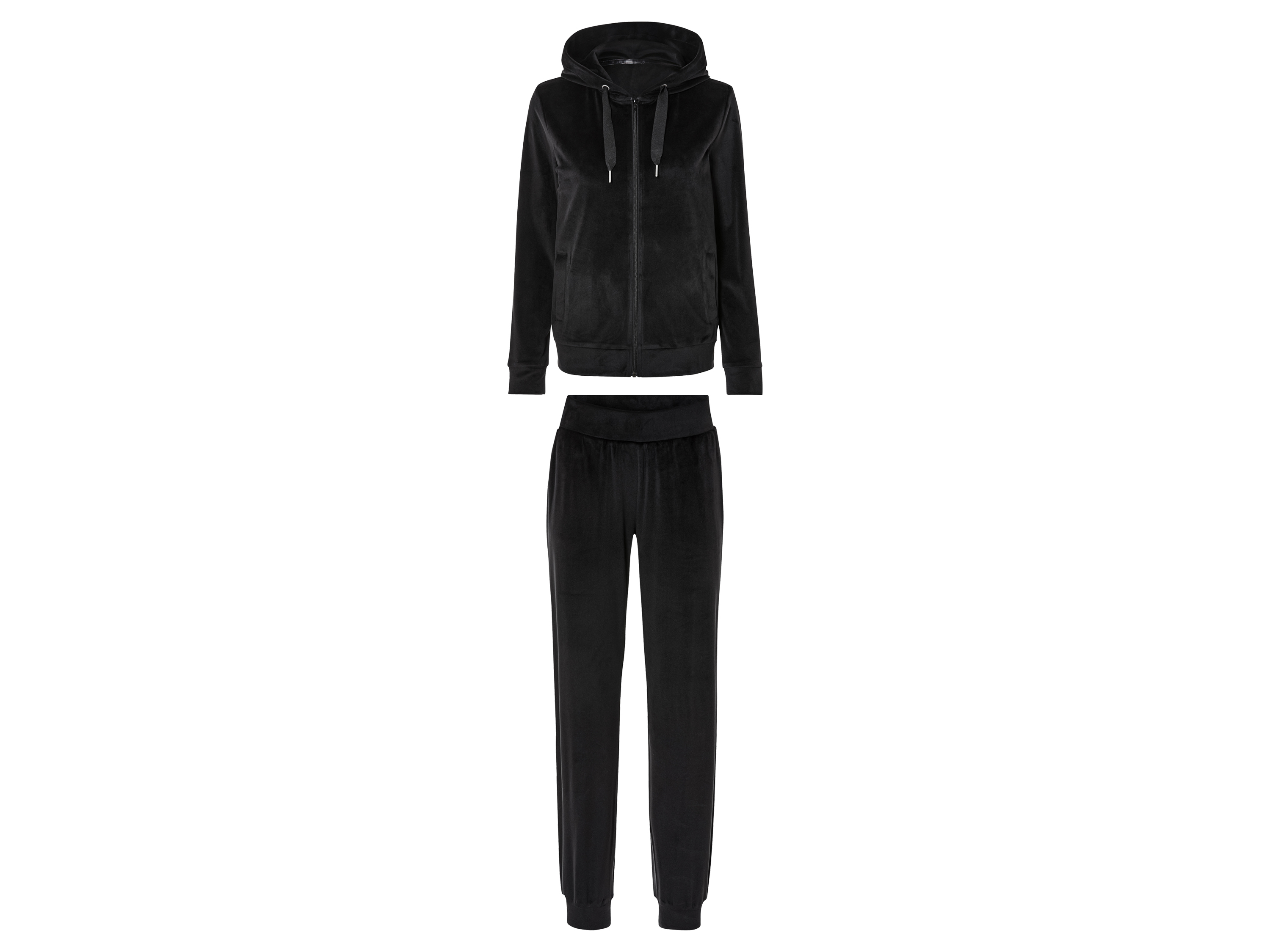 esmara Dres damski z weluru Czarny, XS 32/34