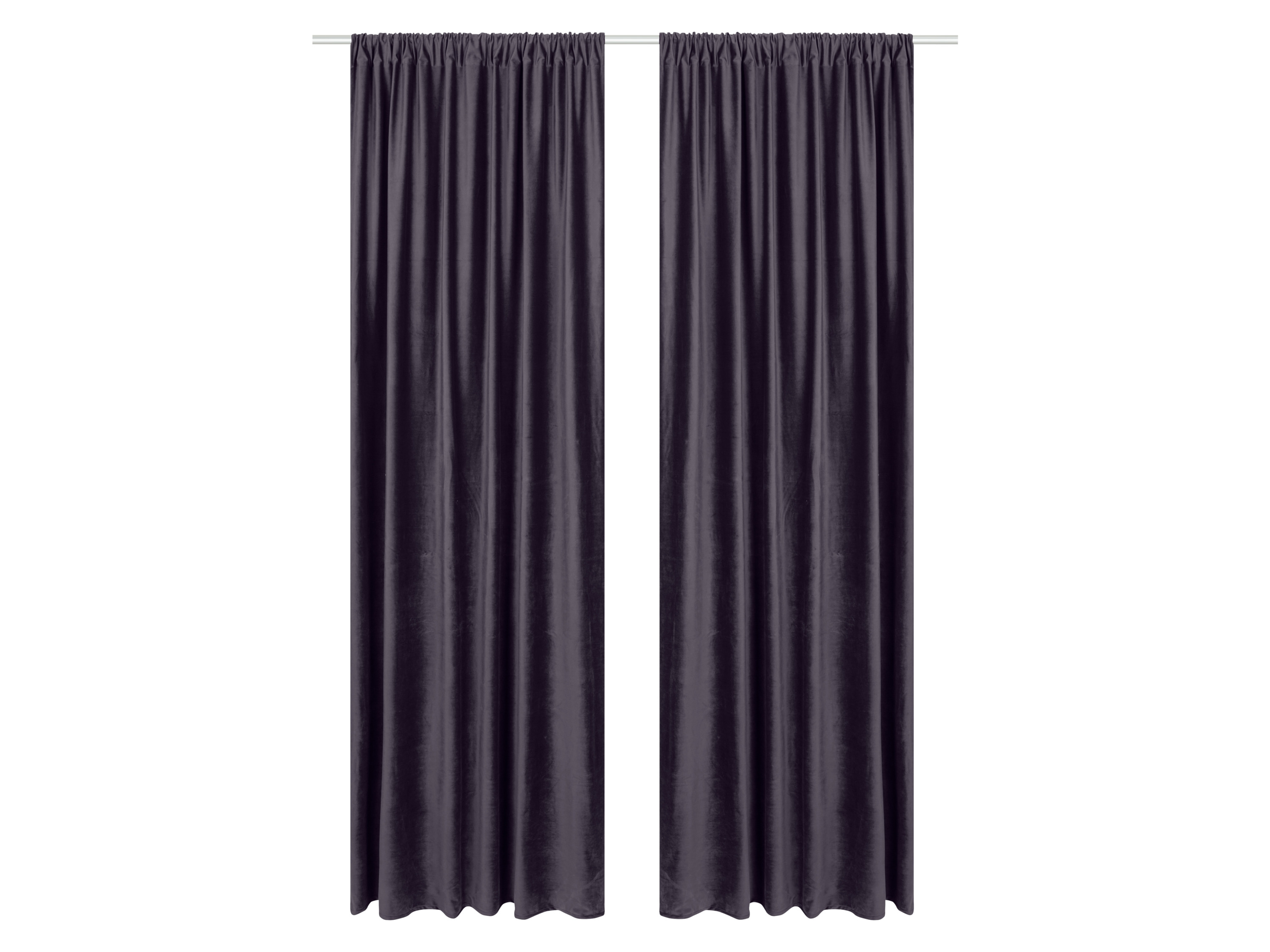 Livarno home Zasłona aksamitna 135 x 254 cm Fioletowy