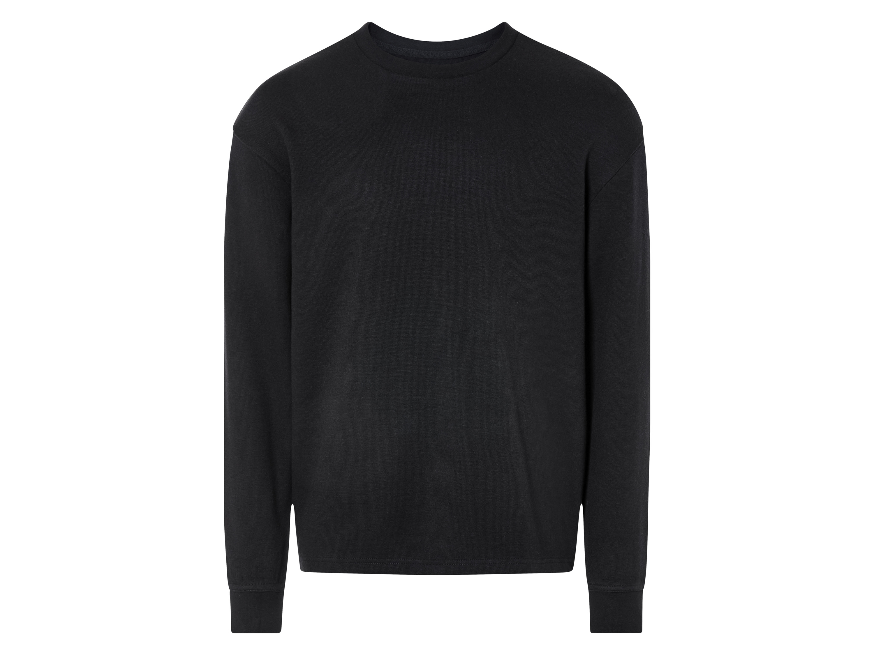 Livergy Męska bluza z dzianiny żebrowanej S 44/46, Czarny