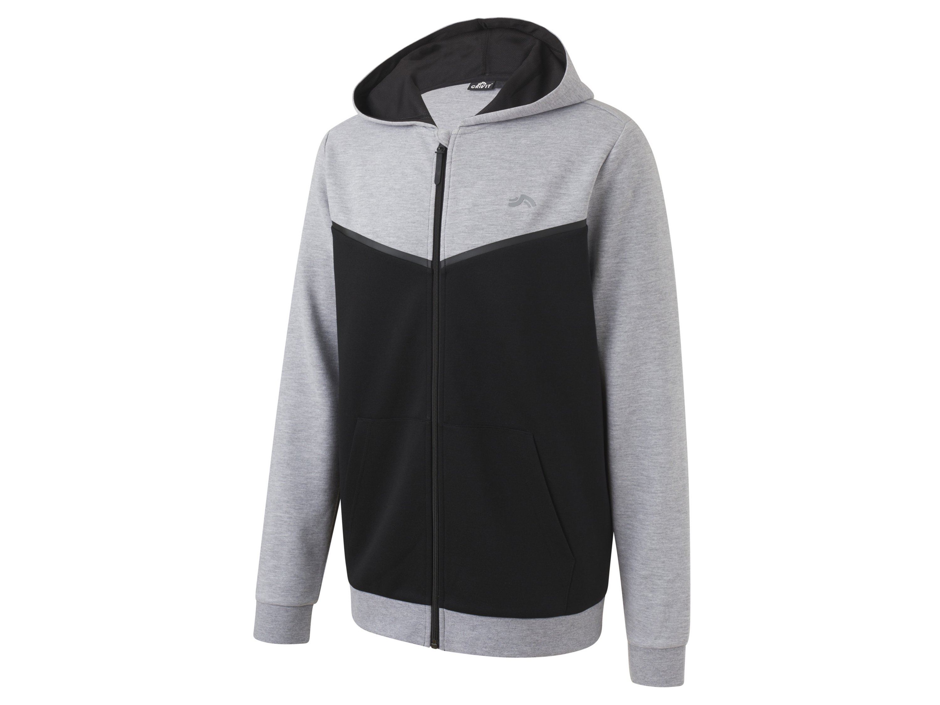 Crivit Bluza męska z technologią HeiQ Mint M 48/50, Szary