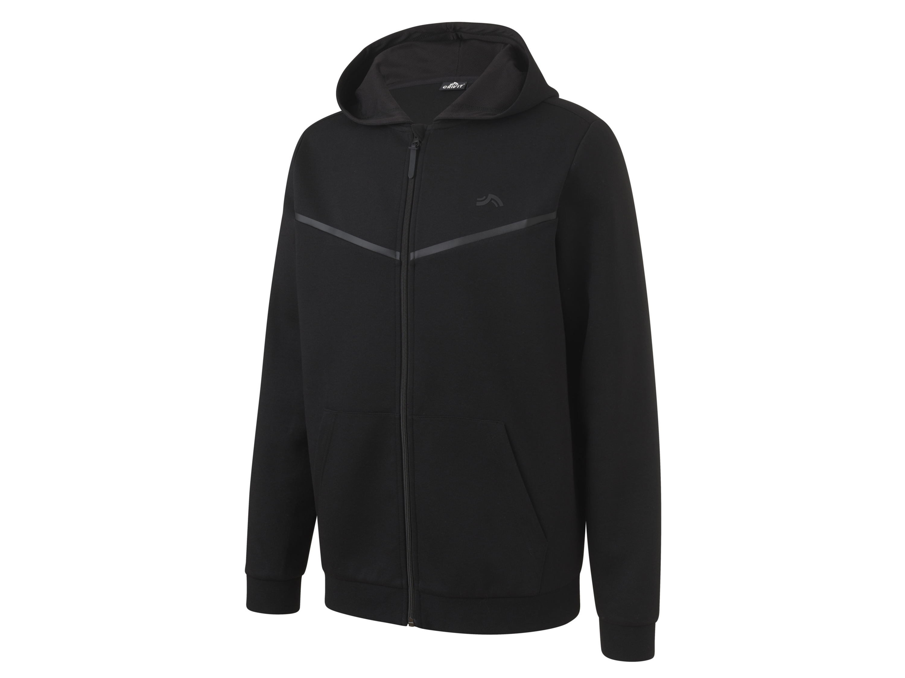 Crivit Bluza męska z technologią HeiQ Mint S 44-46, Czarny