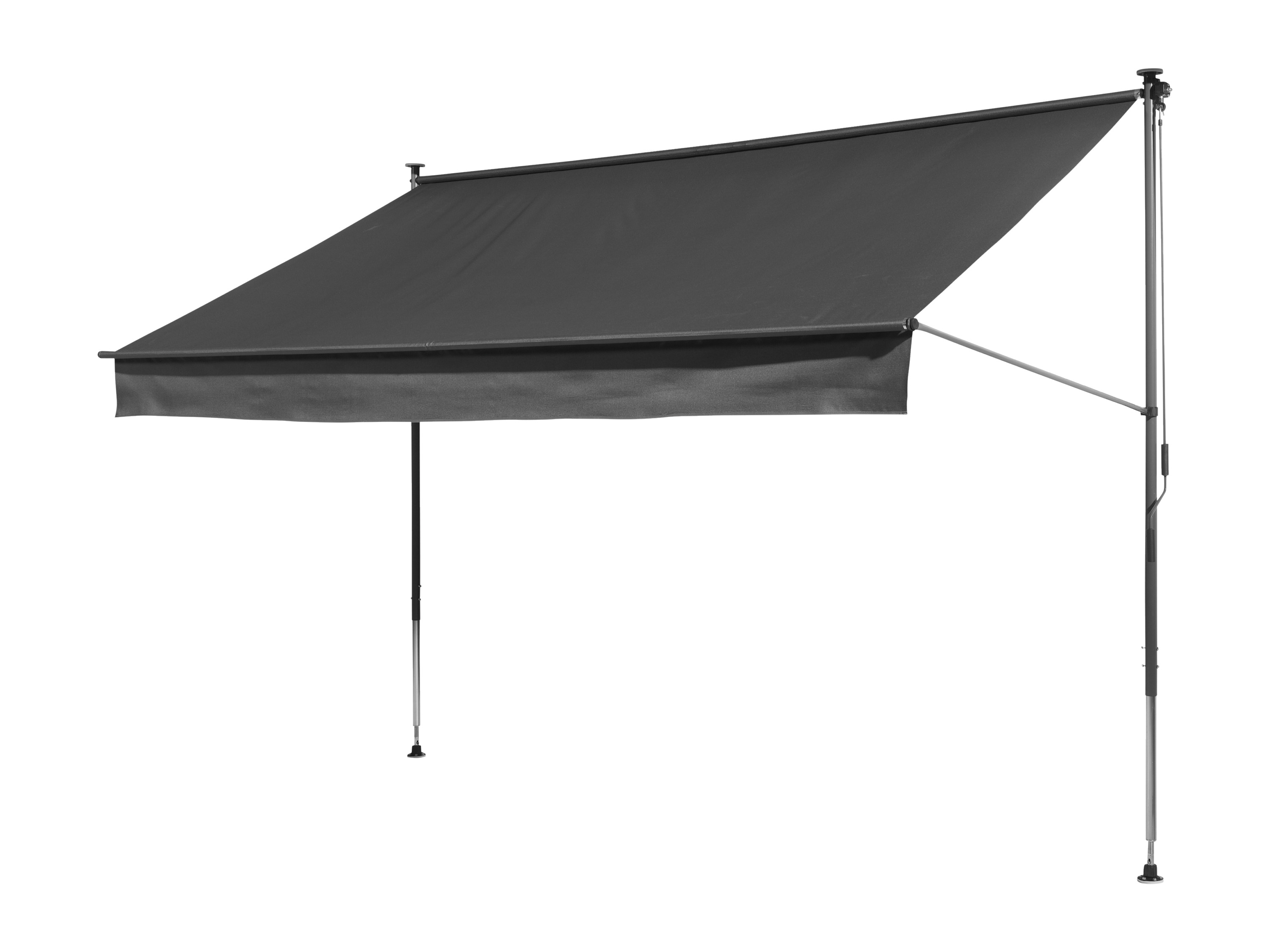 Livarno home Markiza rozporowa regulowana, 300 x 220/310 x 150 cm, antracyt