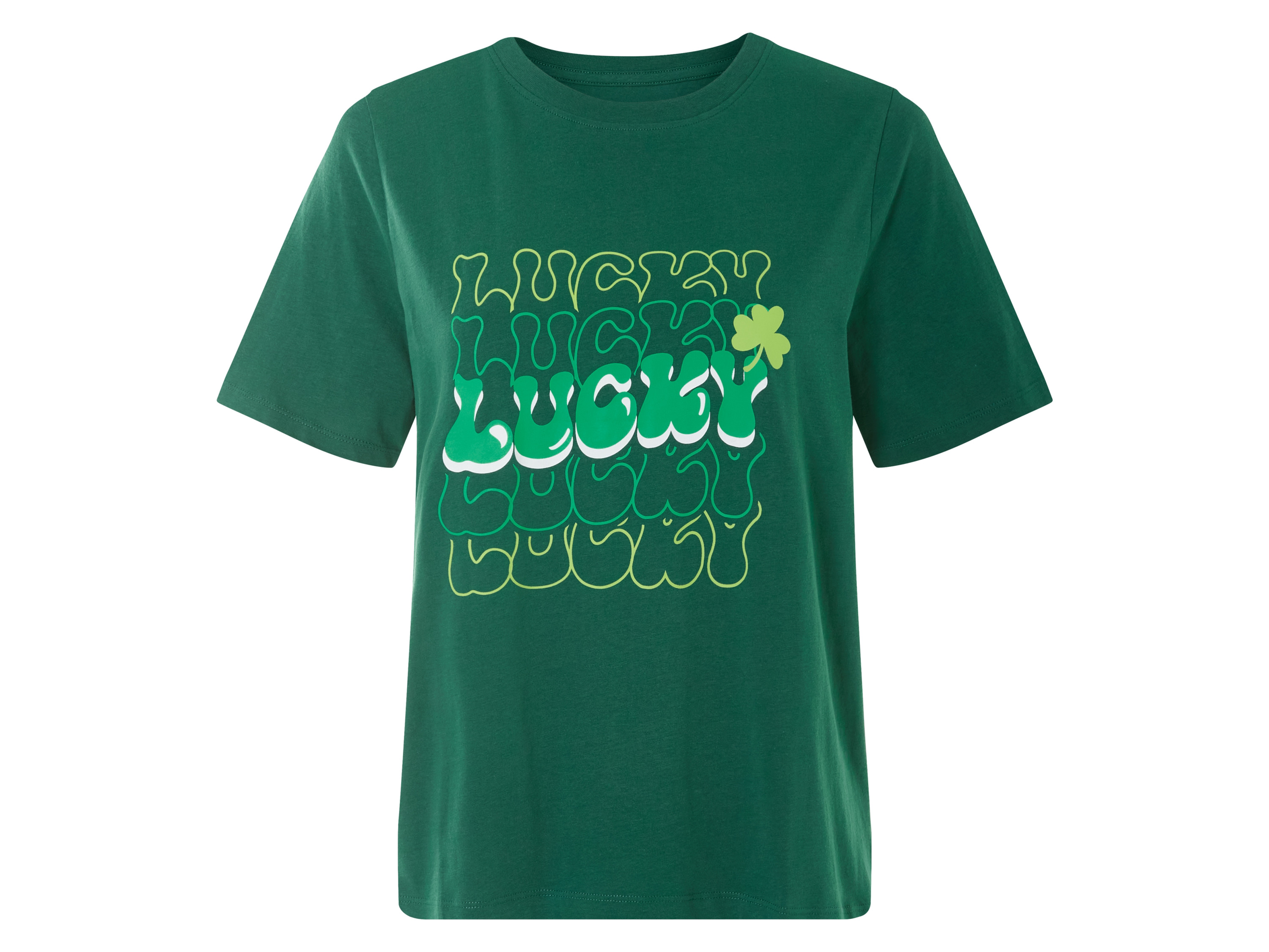 esmara T-shirt damski z bawełny Ciemnozielony, XS 32/34