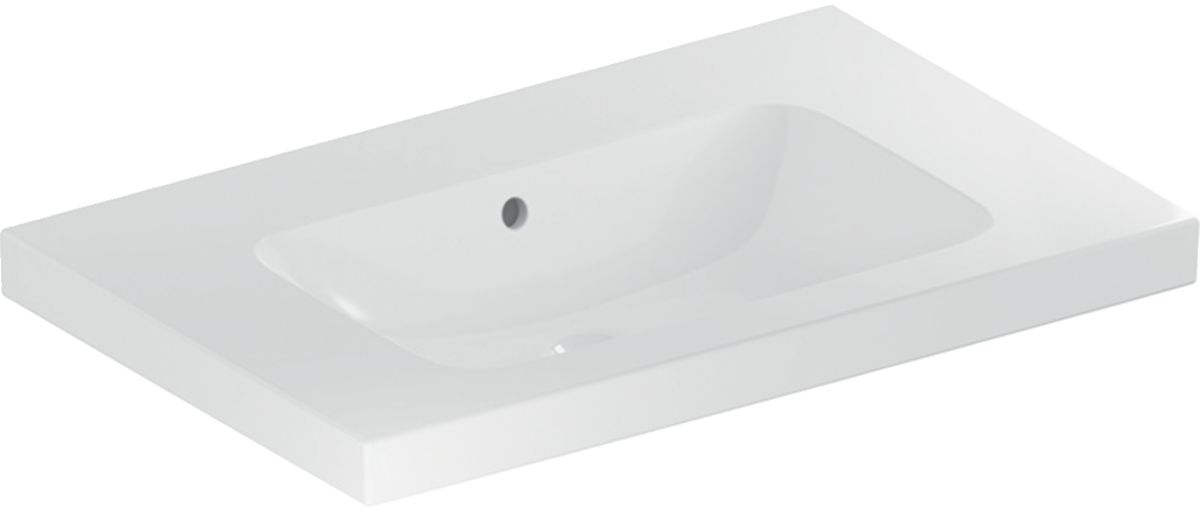 Darmowa Dostawa - Umywalka 75x48 cm prostokątna meblowa biała Geberit iCon 501839004