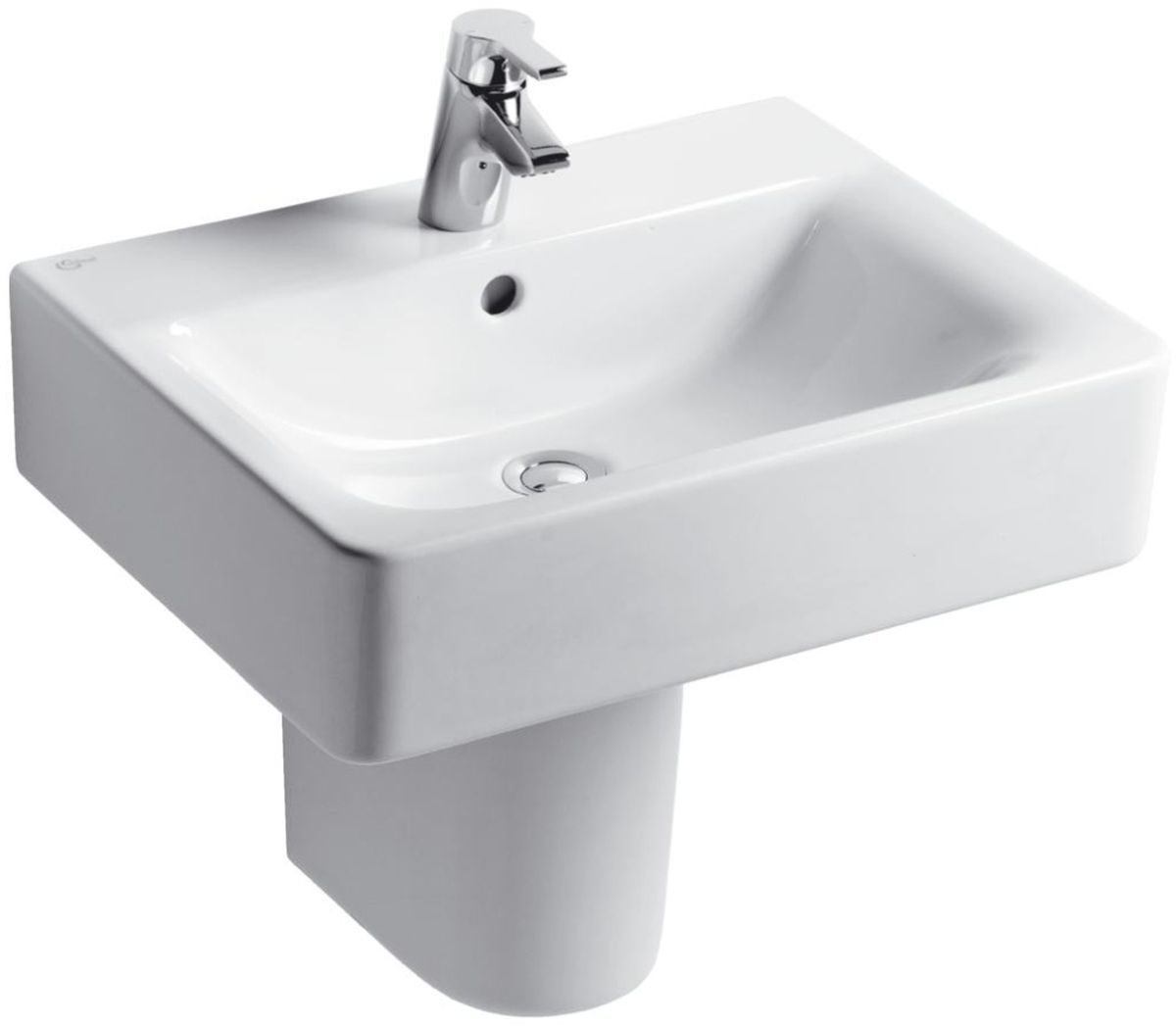 Darmowa Dostawa - Umywalka 60x46 cm prostokątna ścienna-meblowa biała Ideal Standard Connect E794501