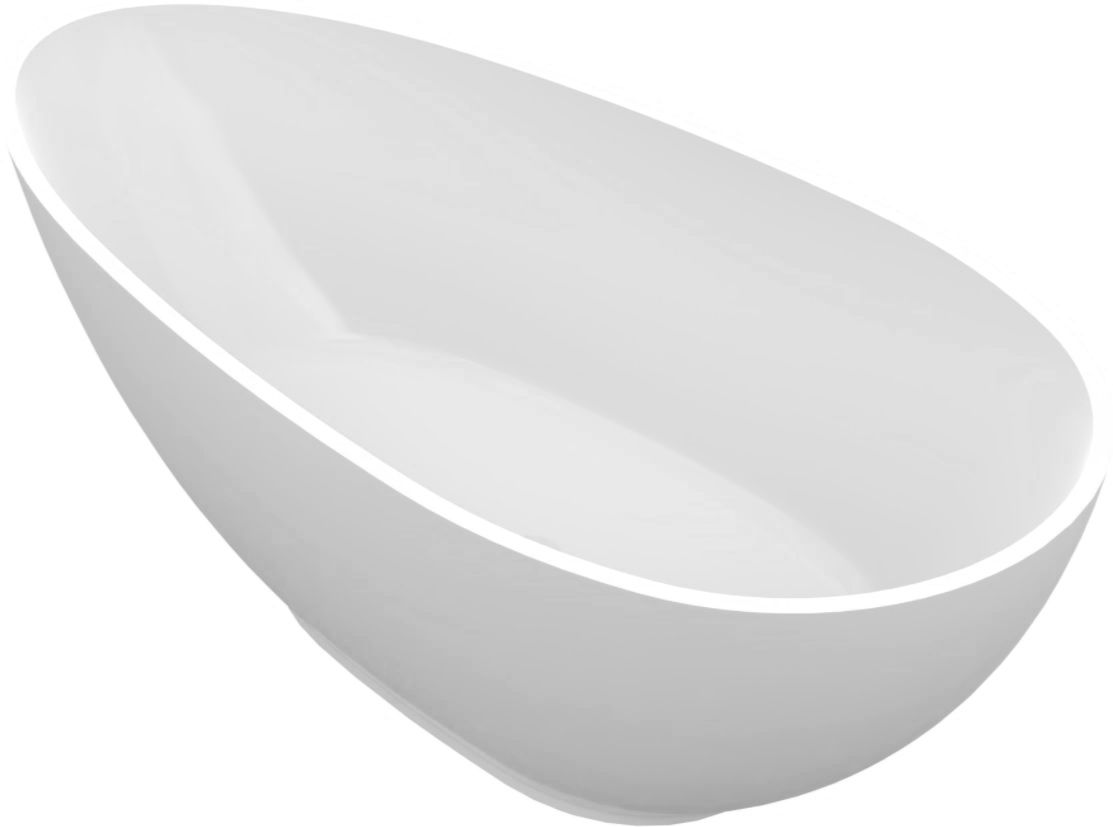Darmowa Dostawa - Wanna wolnostojąca 170x85 cm owalna biała Vayer Carina 170085045140301
