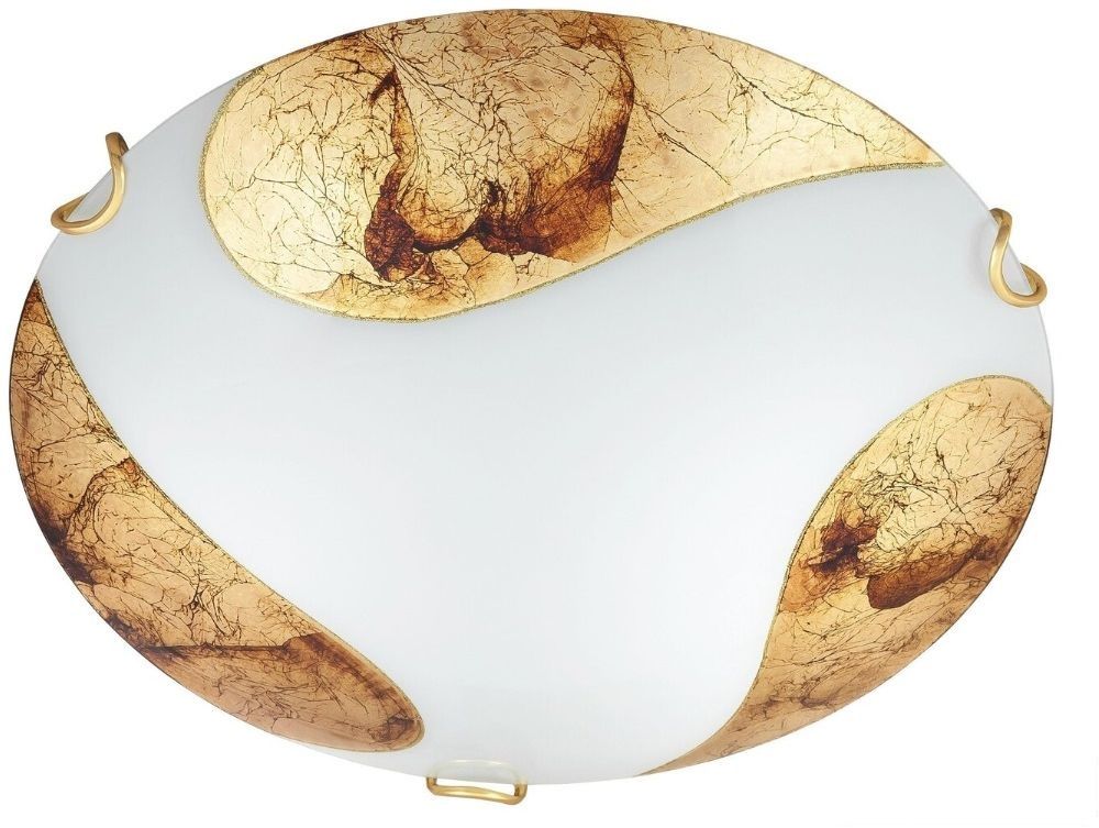 Darmowa Dostawa - Plafon 1x60 W biały-złoty Rabalux Art Gold 1941