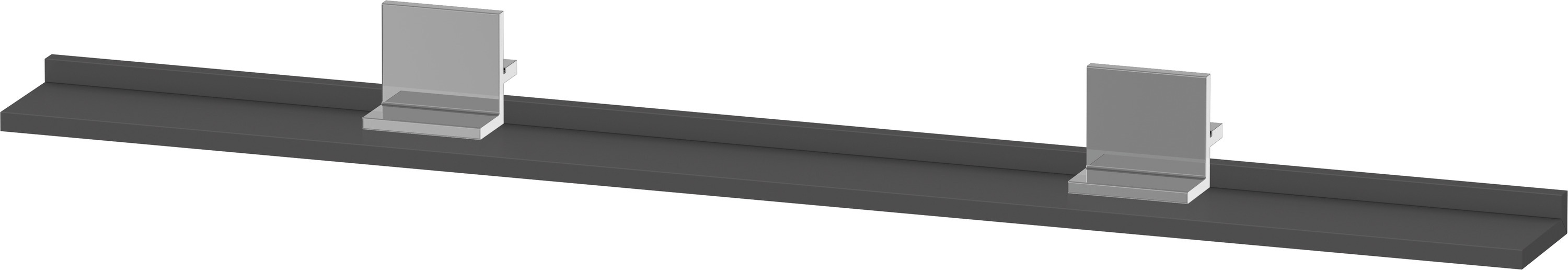 Darmowa Dostawa - Półka 128 cm grafitowa-chrom Duravit Sivida SV7435010490000