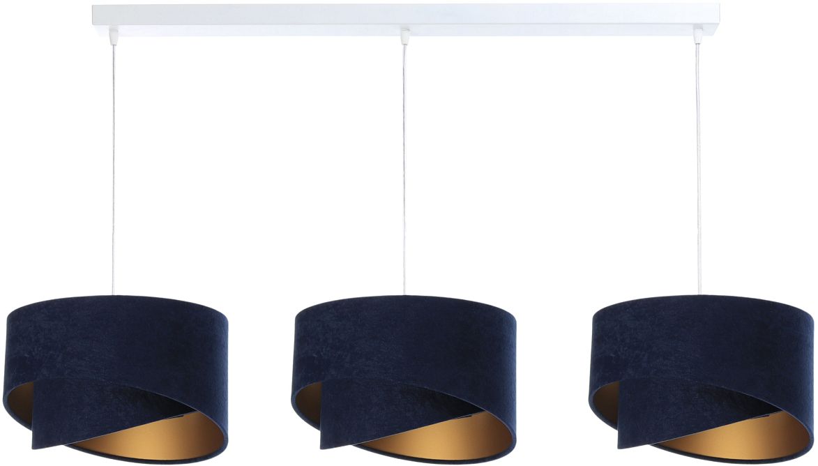 Darmowa Dostawa - Lampa wisząca 3x60 W biała-złota-niebieska BPS Koncept Galaxy 060L3044