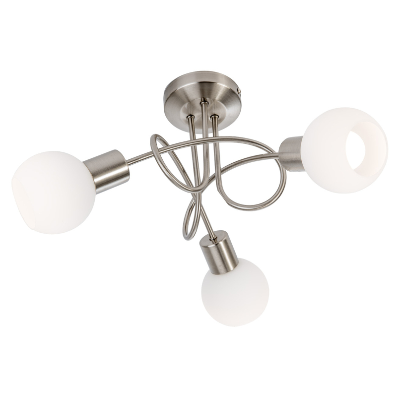 Darmowa Dostawa - Lampa wisząca 3x14.5 W biała-nikiel Globo Lighting Loxy 671603016X