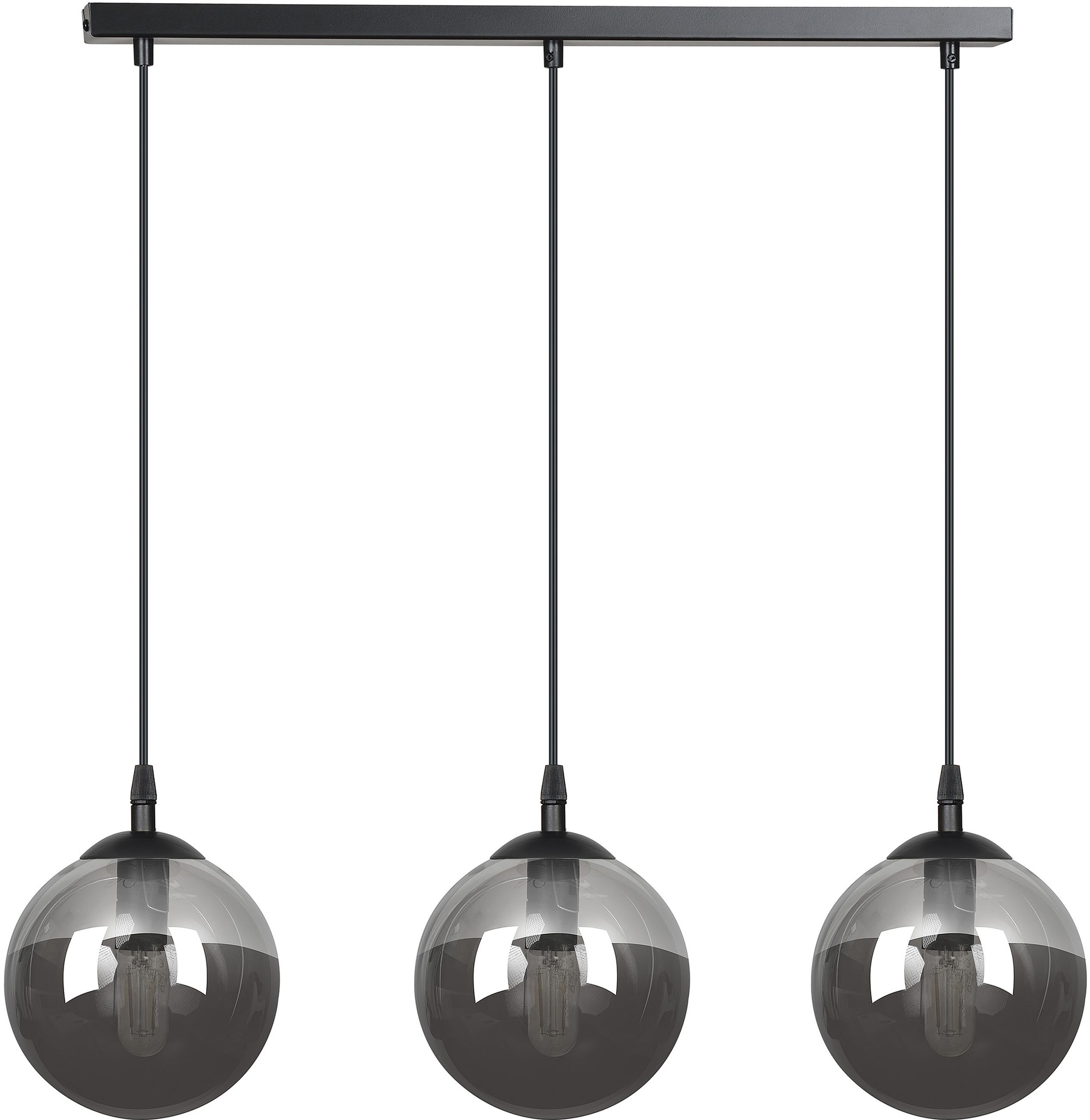 Darmowa Dostawa - Lampa wisząca 3x10 W czarna-grafitowa Emibig Cosmo 7123
