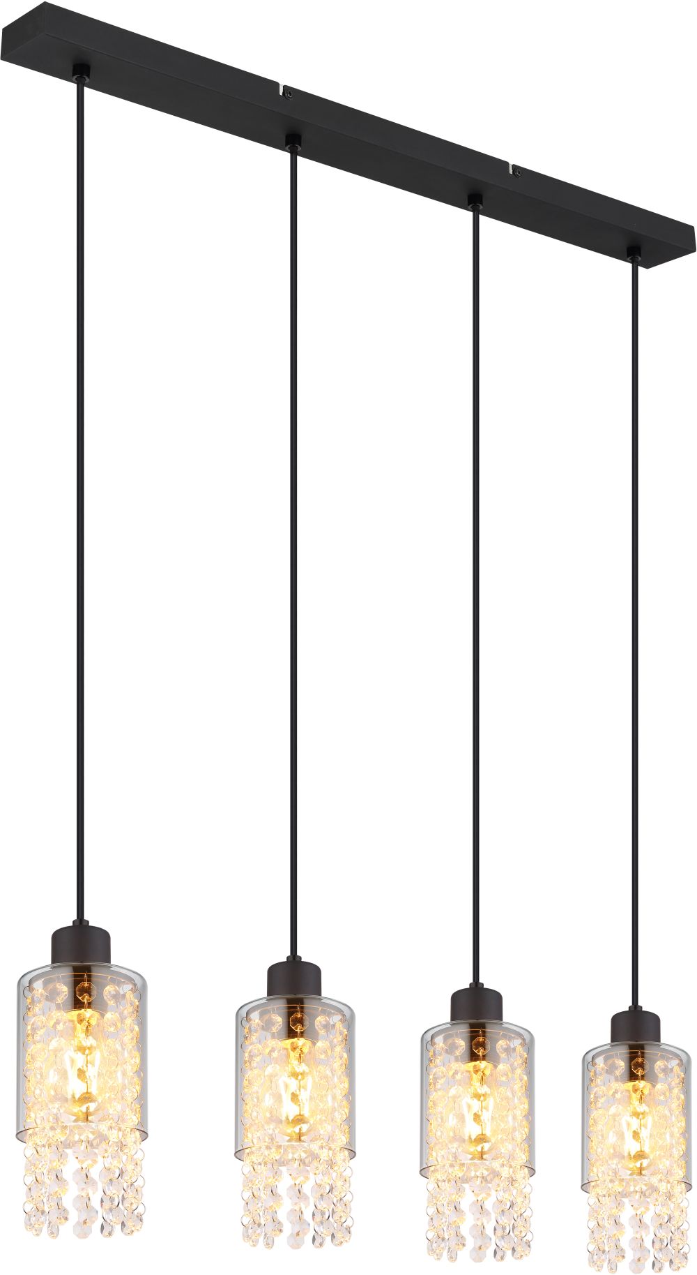 Darmowa Dostawa - Lampa wisząca 4x40 W czarny Globo Lighting Backey 157994H