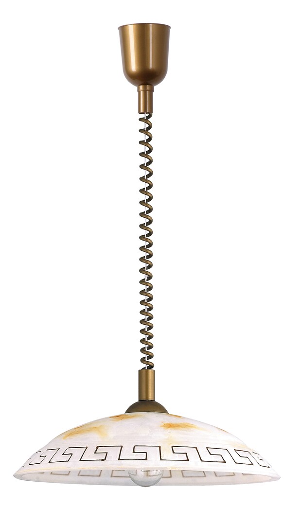 Darmowa Dostawa - Lampa wisząca 1x60 W biała-brązowa Rabalux Ertusco 7640