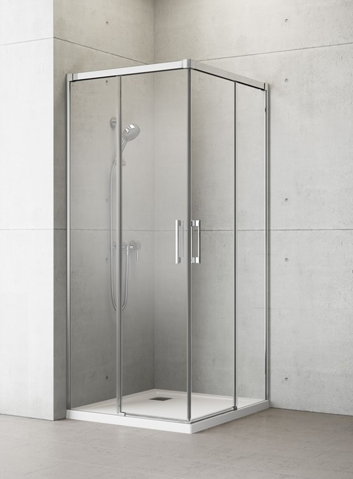 Darmowa Dostawa - Drzwi prysznicowe 75 cm rozsuwane chrom połysk/szkło przezroczyste Radaway Idea KDD 3870660101L