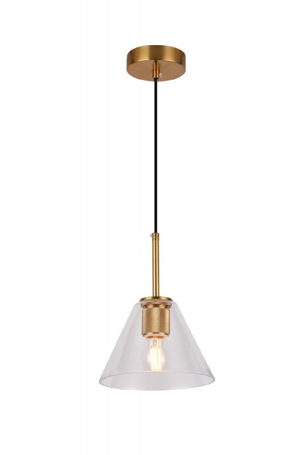 Darmowa Dostawa - Lampa wisząca 1x40 W złota GTV Giglas OSGIG240DEC