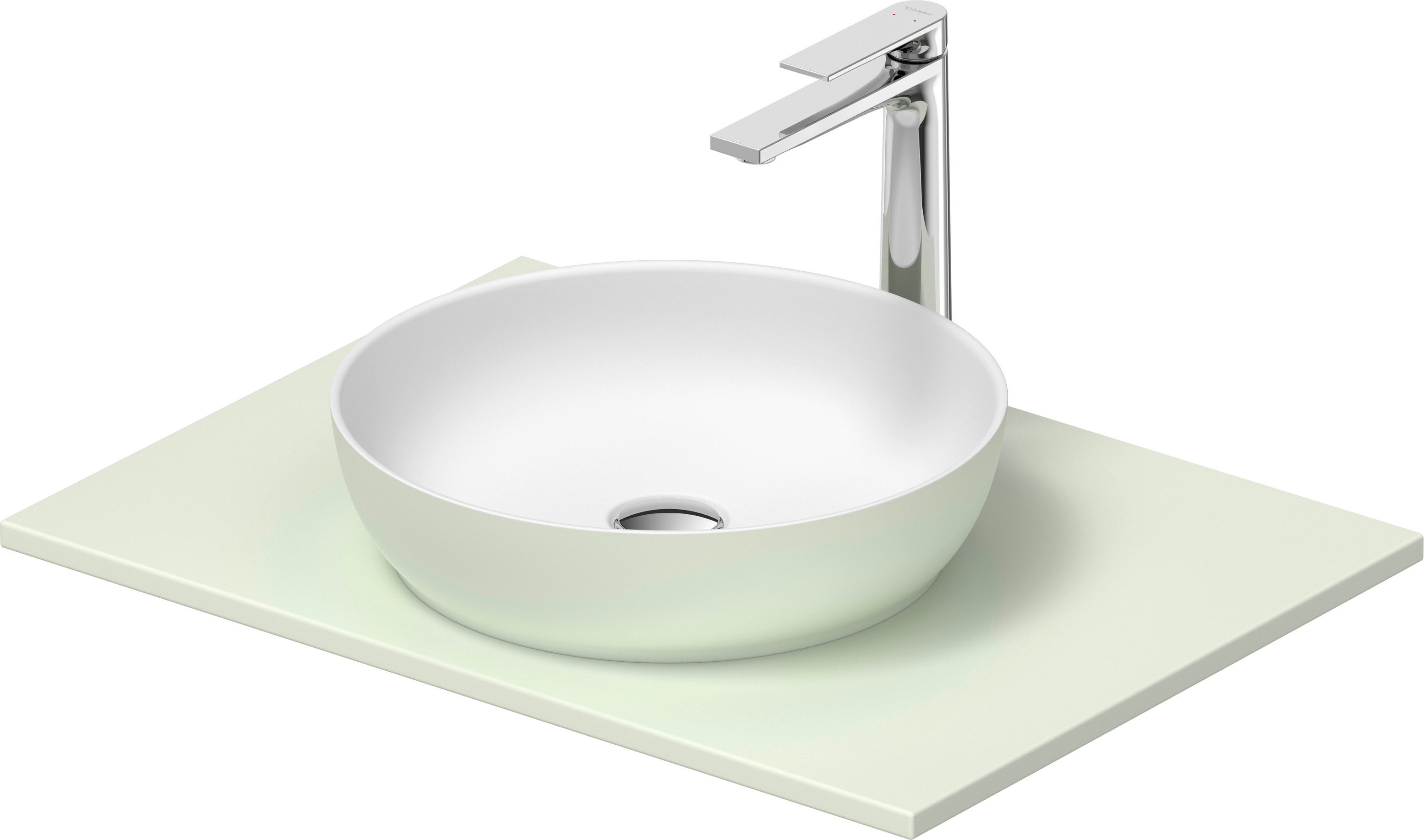 Darmowa Dostawa - Umywalka z konsolą 68 cm zieloną Duravit Sivida 268012FH00