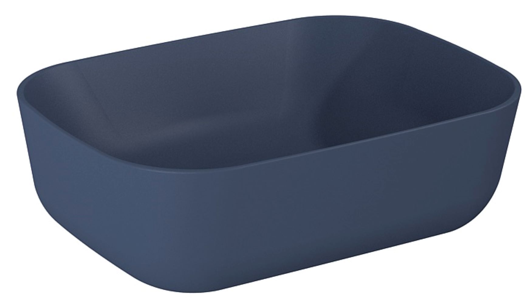 Darmowa Dostawa - Umywalka 45.5x32.5 cm prostokątna nablatowa niebieska Elita Reni RE040460037030
