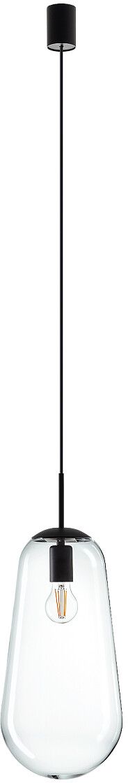 Darmowa Dostawa - Lampa wisząca 1x25 W czarna-przezroczysta Nowodvorski Lighting Pear 7797