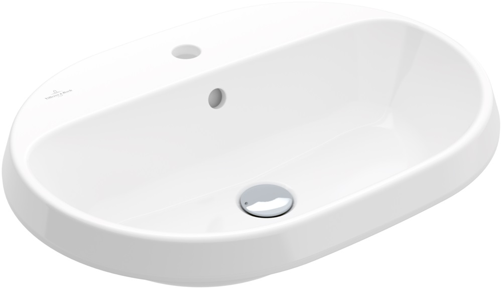 Darmowa Dostawa - Umywalka 60x45 cm owalna wpuszczana biała Villeroy & Boch Architectura 5A6660R1