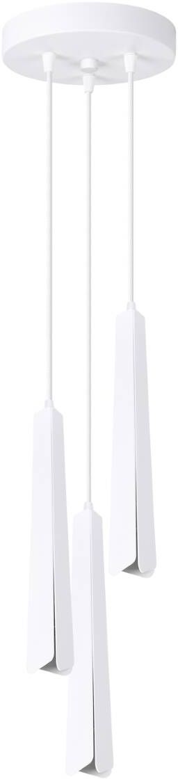 Darmowa Dostawa - Lampa wisząca 3x8 W biała Sollux Lighting Prysm SL1398