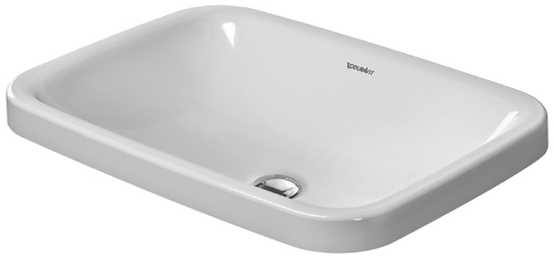 Darmowa Dostawa - Umywalka 60x43 cm prostokątna wpuszczana biała Duravit DuraStyle 0372600000
